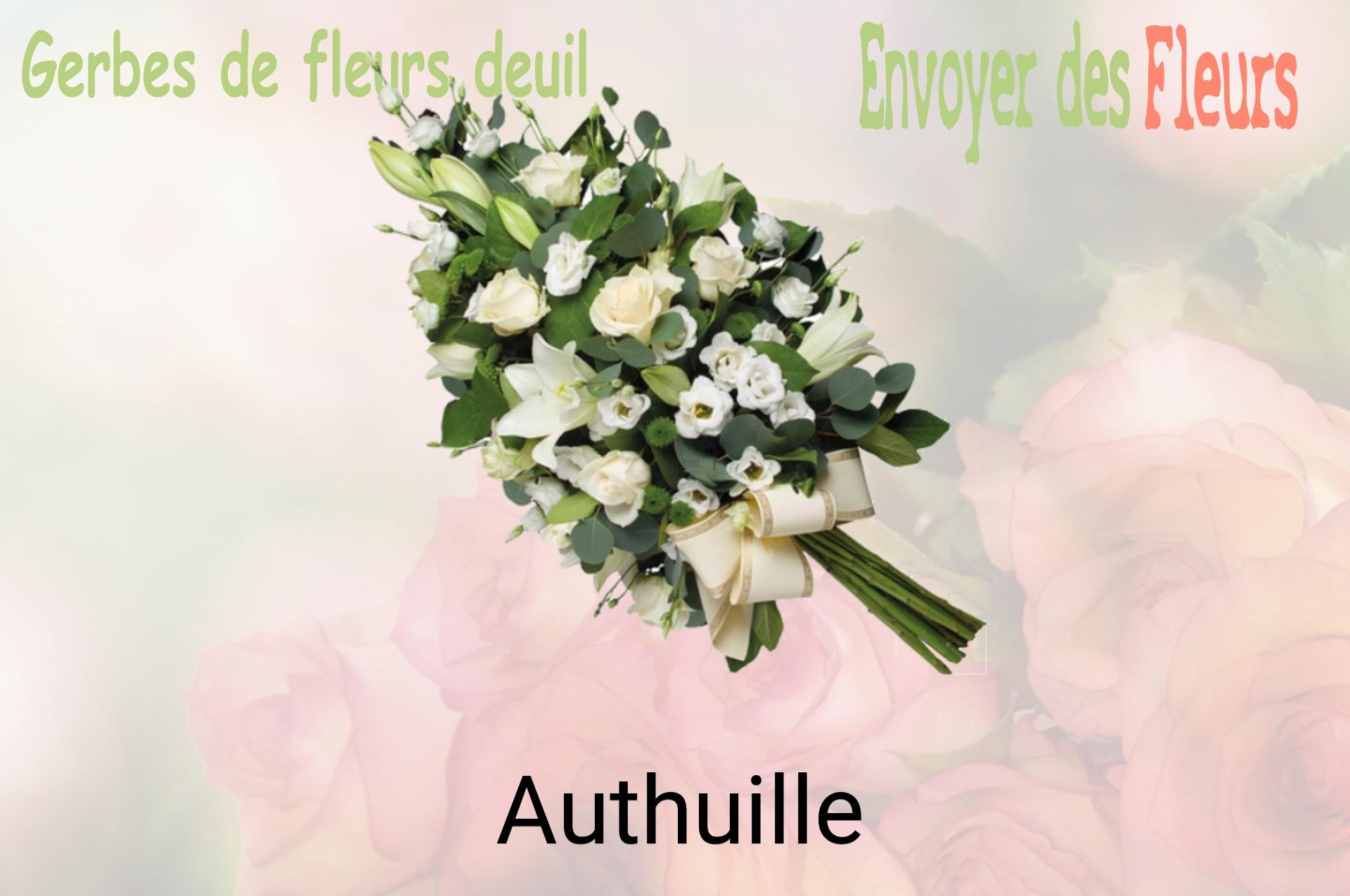 Gerbe de fleurs de deuil livrée à Authuille